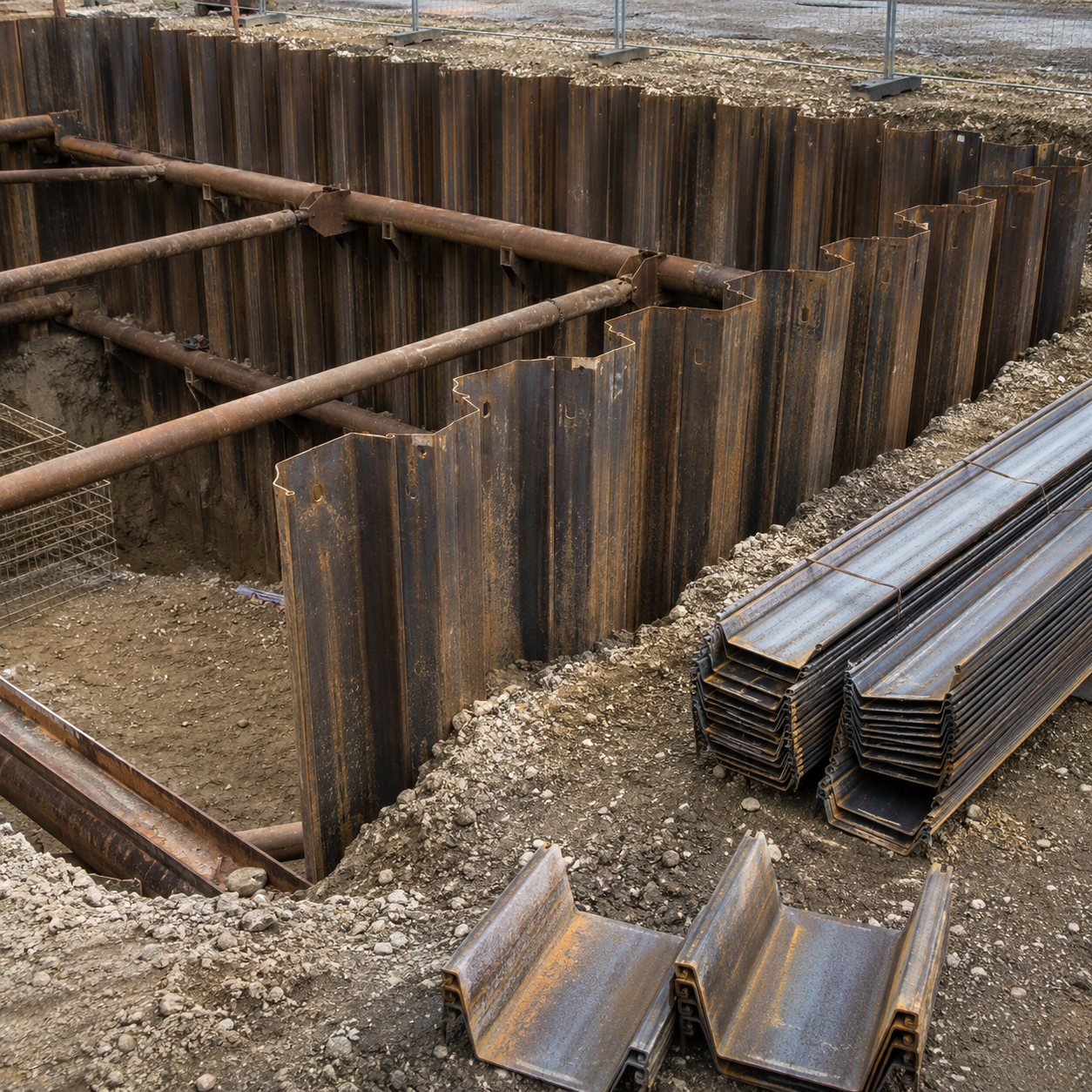 Hot Rolled Steel Sheet Pile for Retaining Wall, Foundation and Port Construction