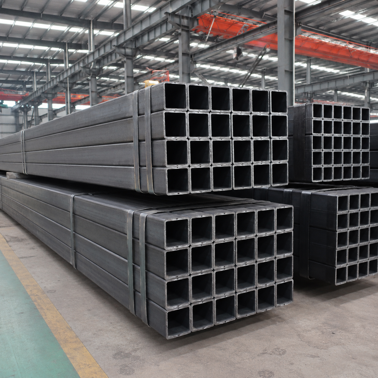 Carbon Steel Square Tube for Construction, Steel Structure, Furniture and Industrial Fabrication
