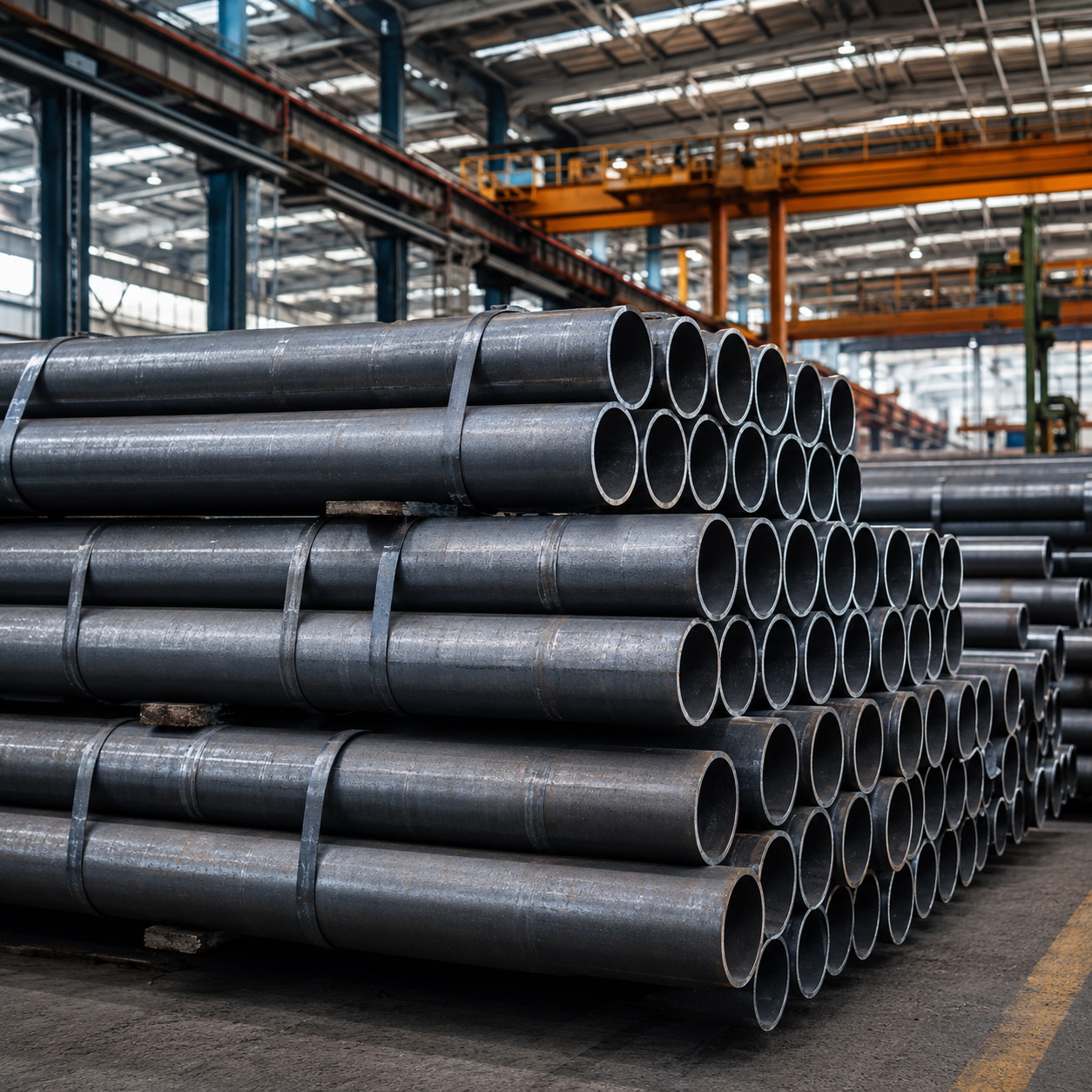 Carbon Steel Welded Pipe for Construction, Structure, Water Transmission and Industrial Use