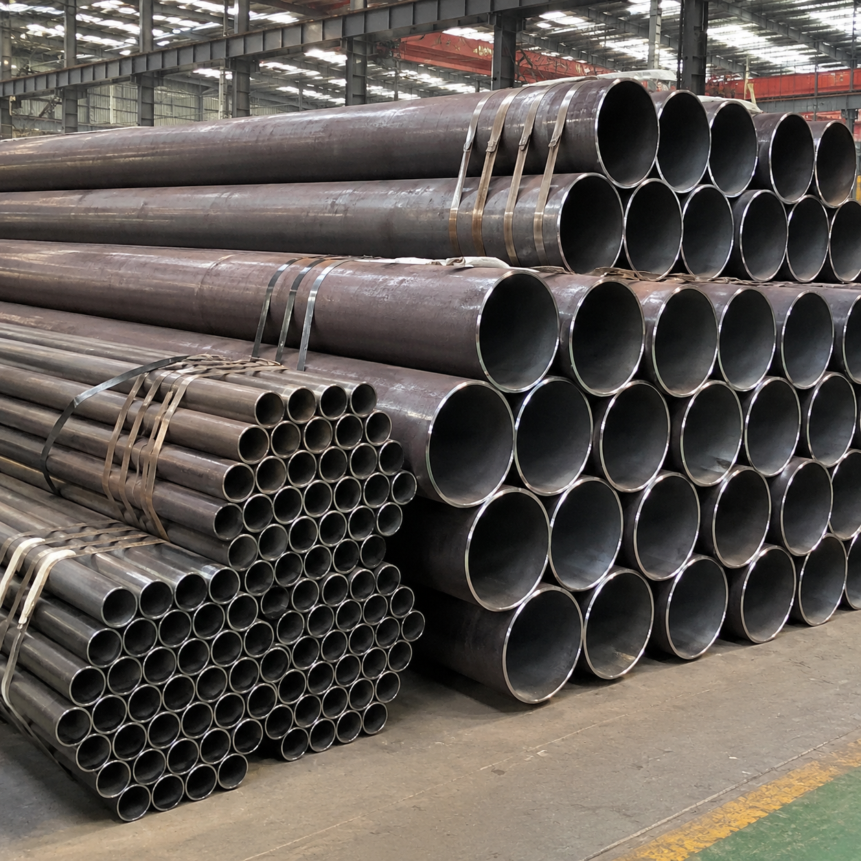 Black Carbon Steel Round Pipe for Construction, Structure, Machinery and Industrial Fabrication