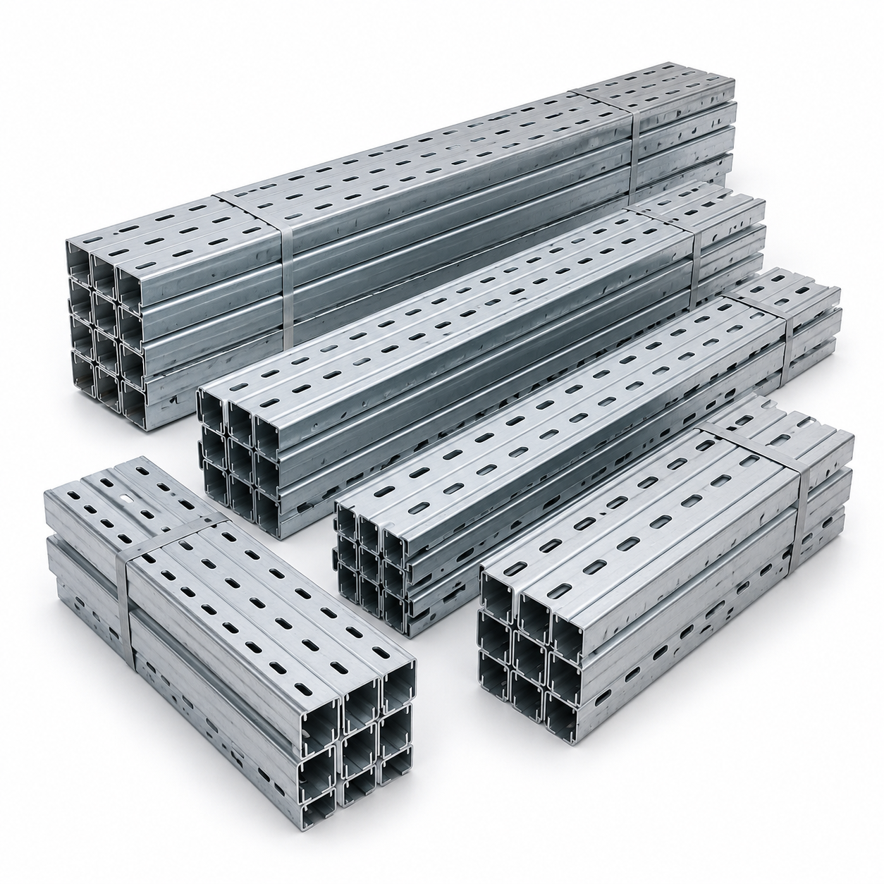 Perforated U Channel Steel for Solar Mounting, Support Frames and Construction Installation