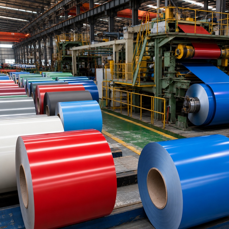 High Durability PPGL Coil Prepainted Galvalume Steel Coil for Roofing and Wall Cladding