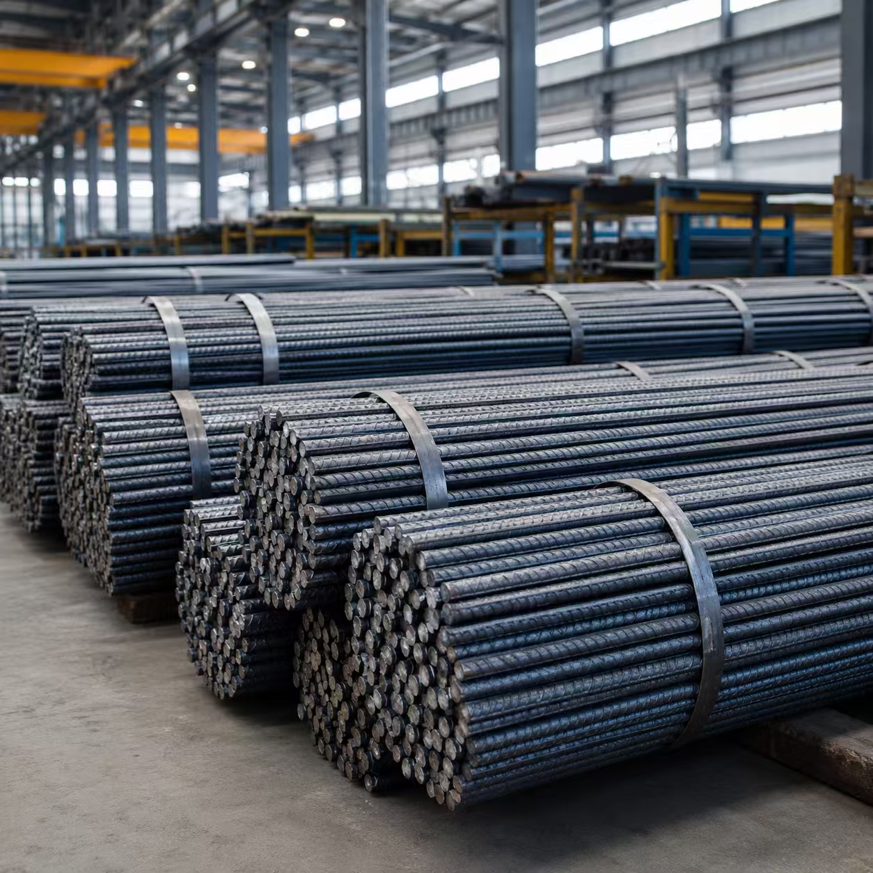 Ribbed Steel Rebar for Concrete Reinforcement, Building Foundations and Infrastructure Construction