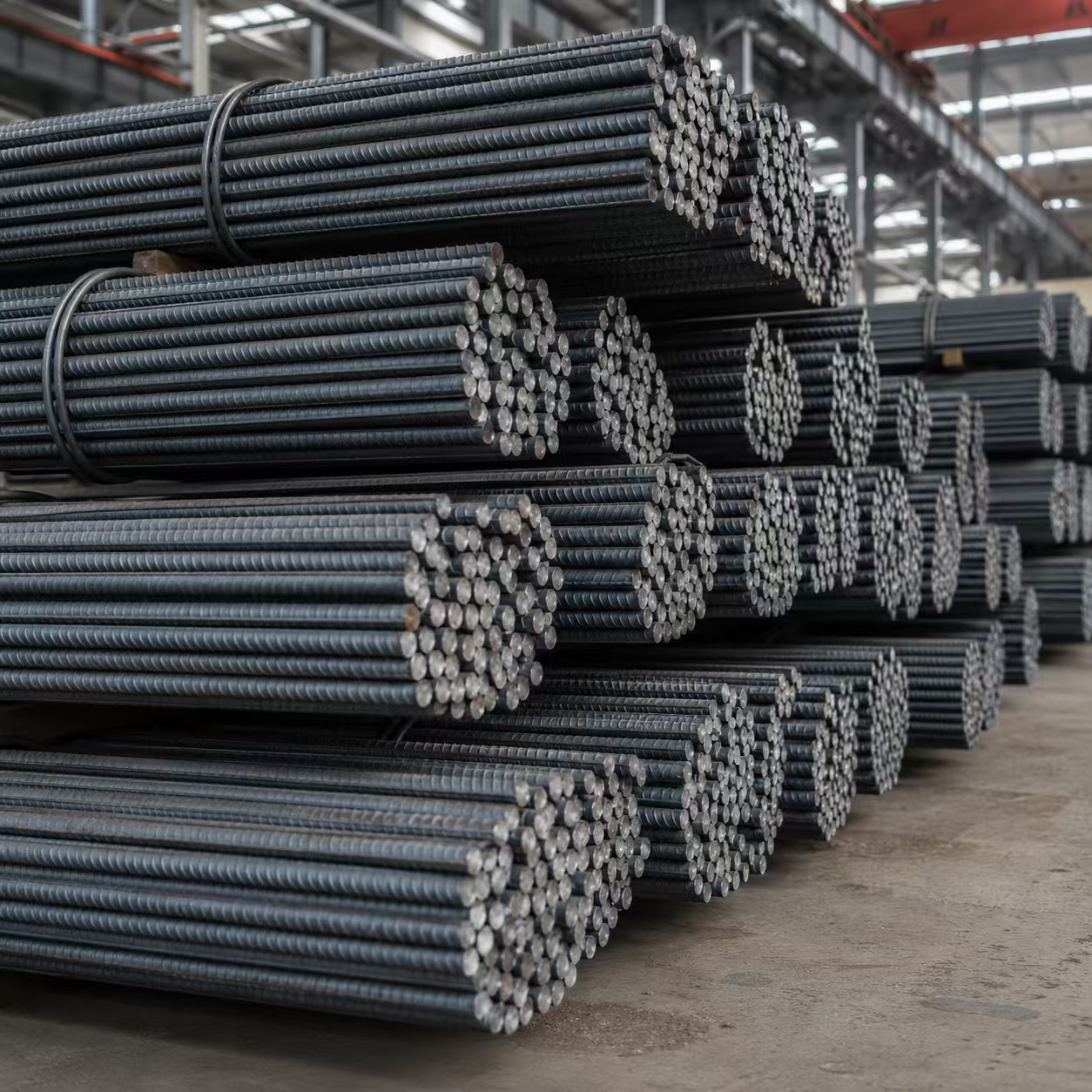 Ribbed Steel Rebar for Concrete Reinforcement, Building Foundations and Infrastructure Construction