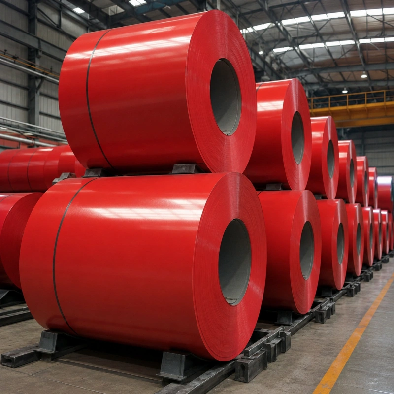 RAL 3020 Traffic Red PPGI Prepainted Galvanized Steel Coil for Roofing and Wall Panels