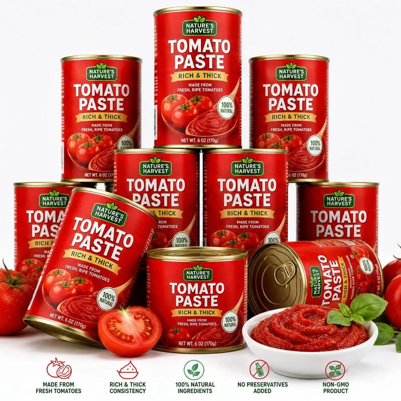 Food Grade Tinplate Cans for Tomato Paste, Sardines, Tuna, Fruit and Canned Food Packaging