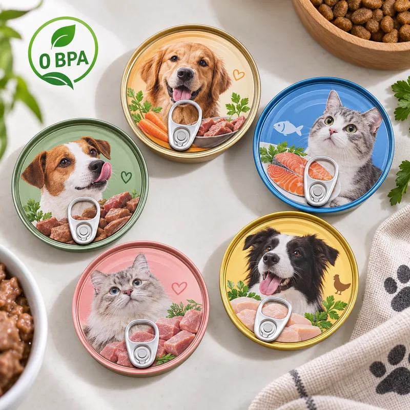 BPA Free Printed Pet Food Tinplate Lid